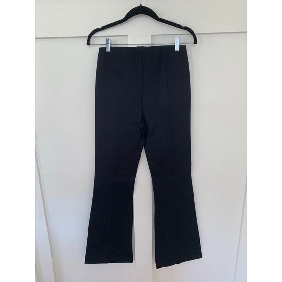 Maje Pome Flared Leggings in Black Size 40 Pull-On Elastic Waist Stretch - Picture 3 of 4